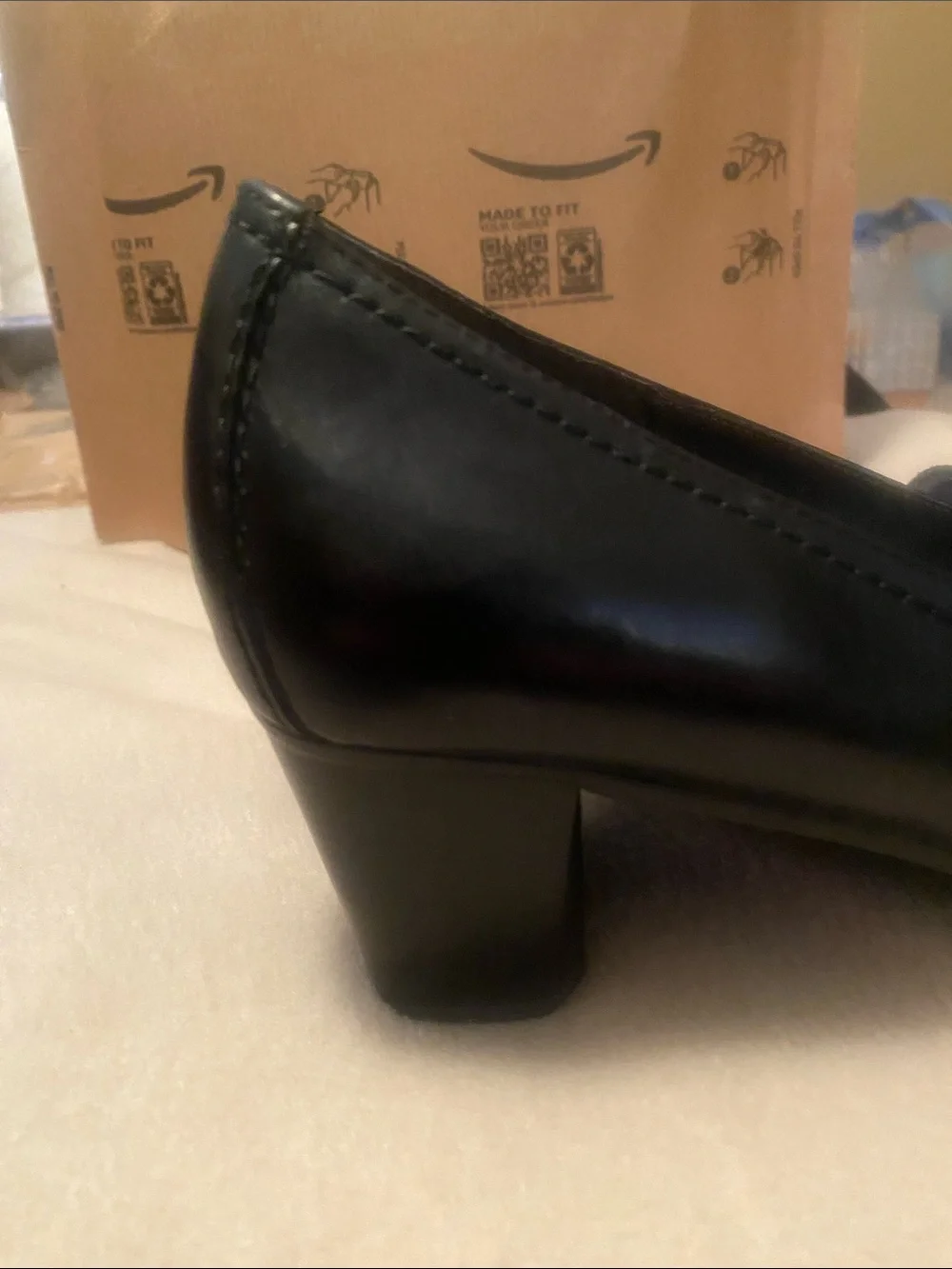 Nickels Black Leather Loafers with Silver Horsebit Accent